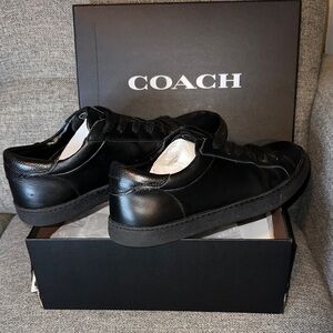 Coach Men's Black Leather Sneakers